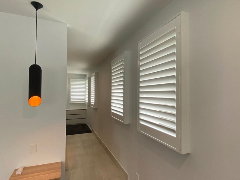 Windows with internal shutters